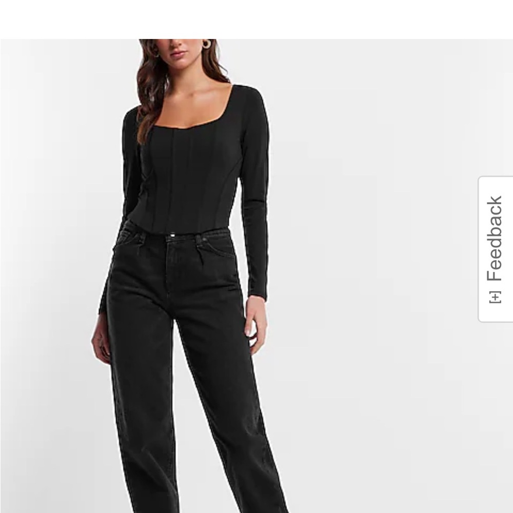 Express, long sleeve body contour top - Picture 5 of 5